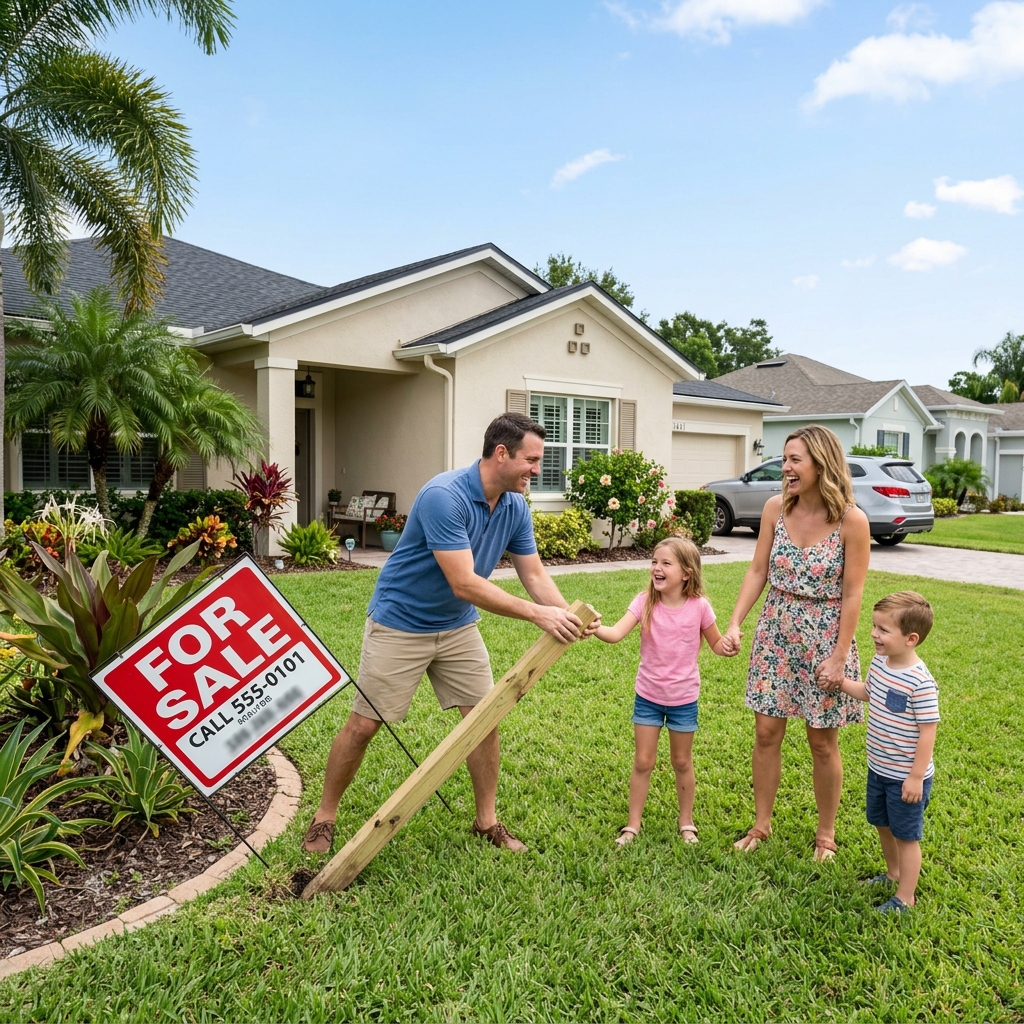 A Florida family home with property lien being released