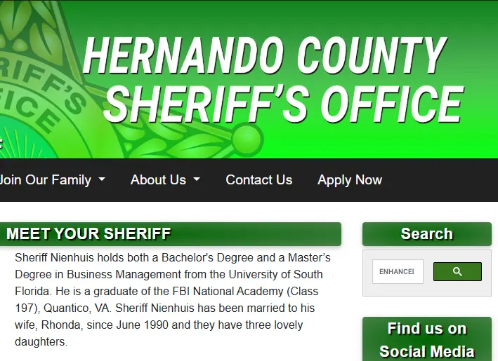 Hernando County Jail - Hernando County jail facility in Brooksville, Florida, operated by the Hernando County Sheriff's Office